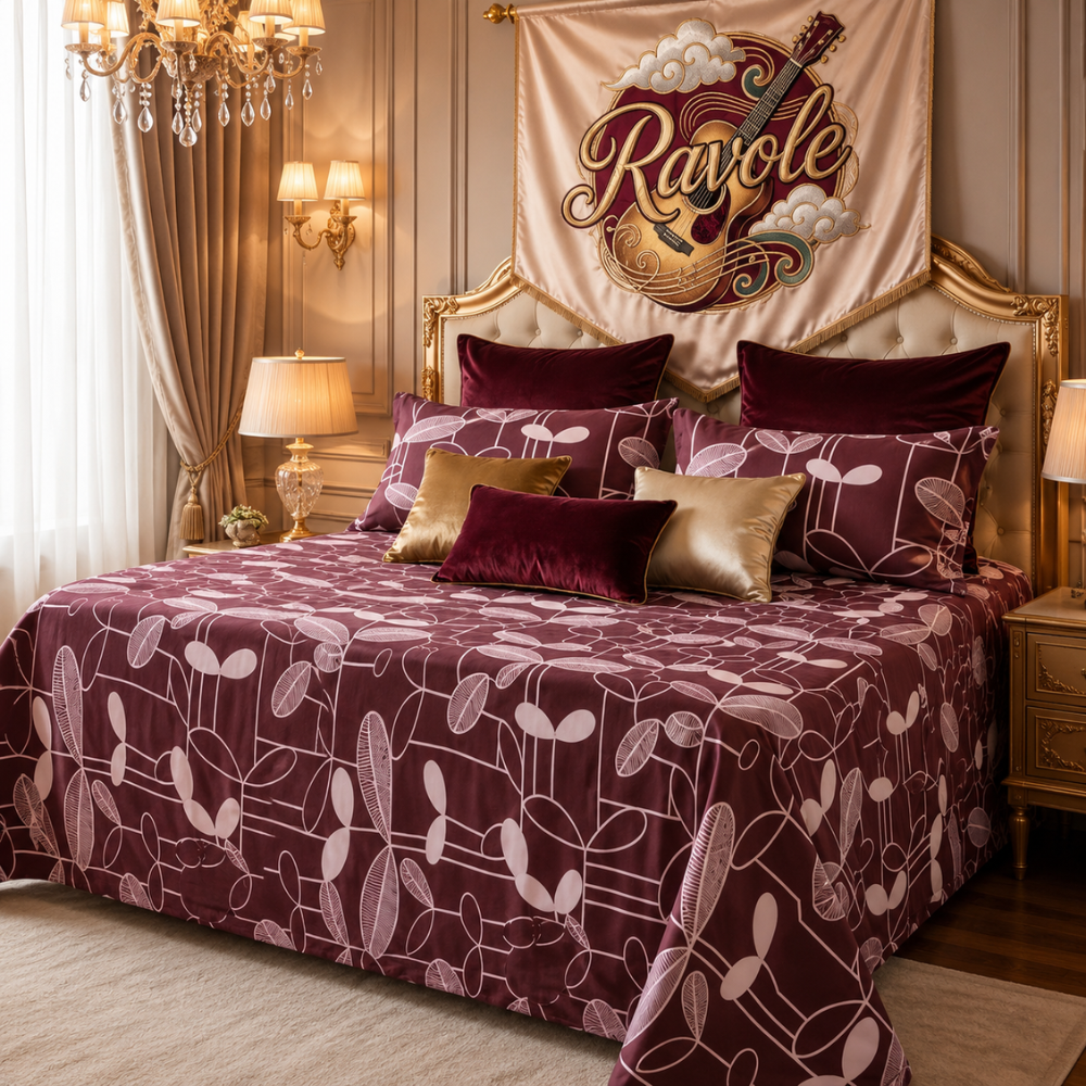 Modern Botanical Bedding Set