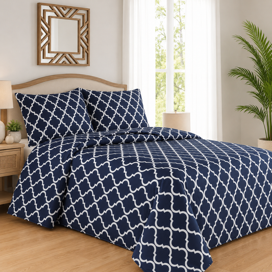 Modern Trellis Bedding Set