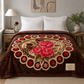 Luxury Floral King Size Mink Blanket