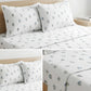 Blue Floral Cotton Bedsheet Set with Matching Pillow Covers