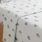 Blue Floral Cotton Bedsheet Set with Matching Pillow Covers