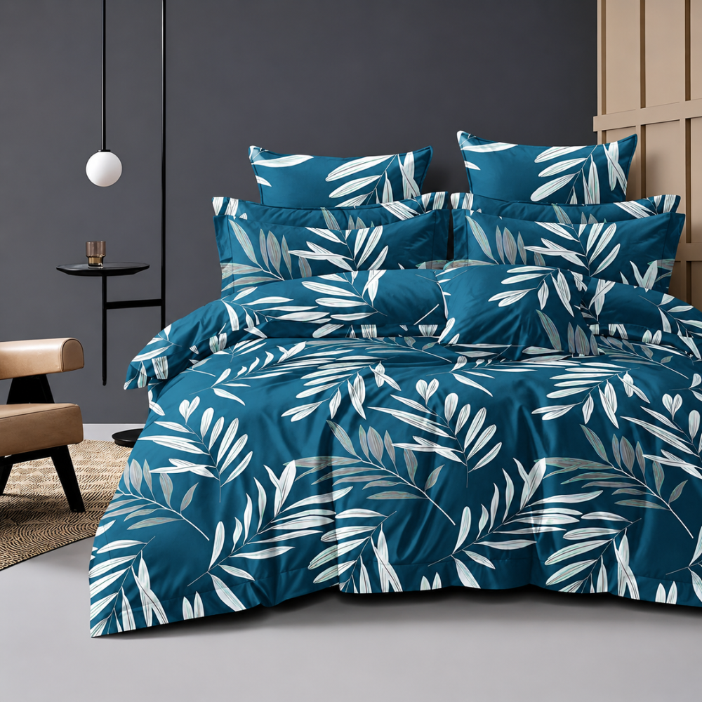 Modern Tropical Leaf Bedding Set