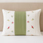 Elegant White Bedsheet Set with Sage Green Border & Floral Print
