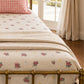 Rose Gingham Floral King Size Bedsheet Set