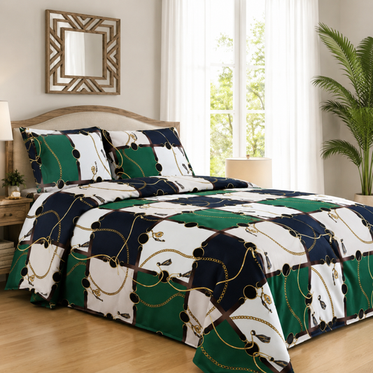Luxury Chain Print Bedding Set